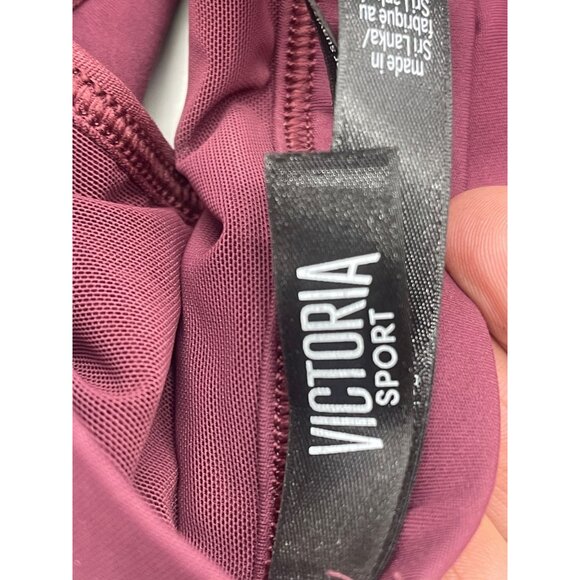 Victoria sport sports bra weaved front polyamide blend purple large READ - Picture 4 of 7